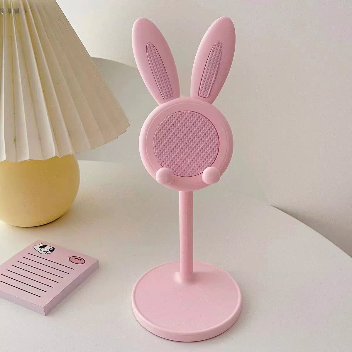 Pink Phone Holder Desktop Cell Phone Stand for Iphone 13 14 Samsung Smartphone Adjustable Lovely Rabbit Cartoon Table Support